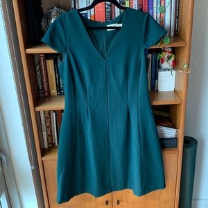 Emerald green work dress